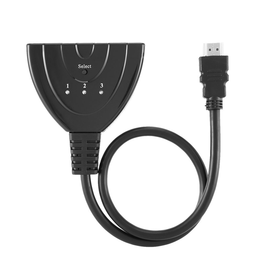 Mini 3 Port Splitter HDMI Cable Adapter 1.4b 4K * 2K 1080P Switcher HDMI Switch 3 in 1 out Port Hub for HDTV Xbox PS3 PS4