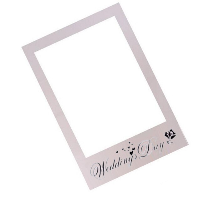 CHSYOO 25 Papier Photobooth Avec Un Grand Papier Cadre, Accessoires De