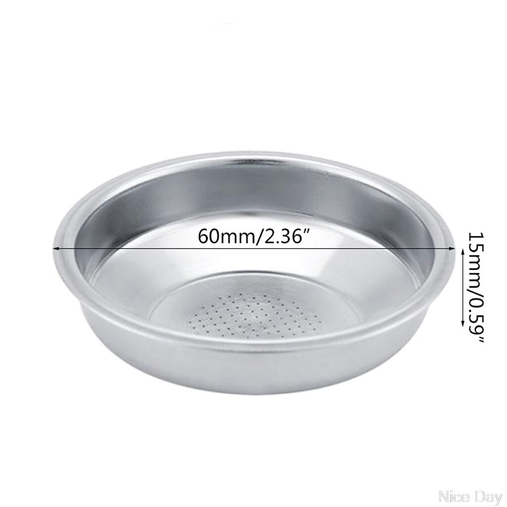 53-70mm Diameter Stainless Steel Blind Filter Coffee Machine Maker Backflush Basket Ju03 20: C