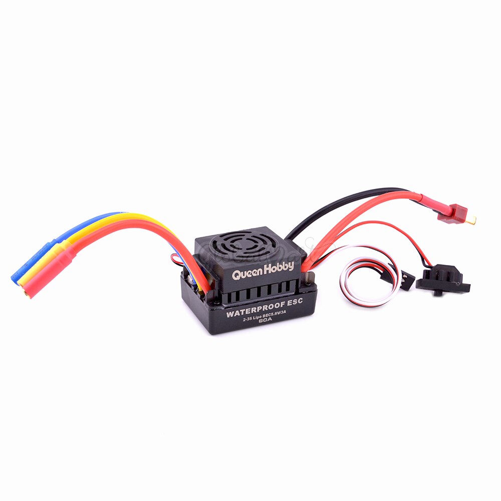 Aktualizacji bezczujnikowy 60A 80A 120A S-80A S-120A bezszczotkowy ESC elektryczny regulator prędkości z 5.5V / 3A BEC dla 1/8 1/10 1:10 RC samochodów