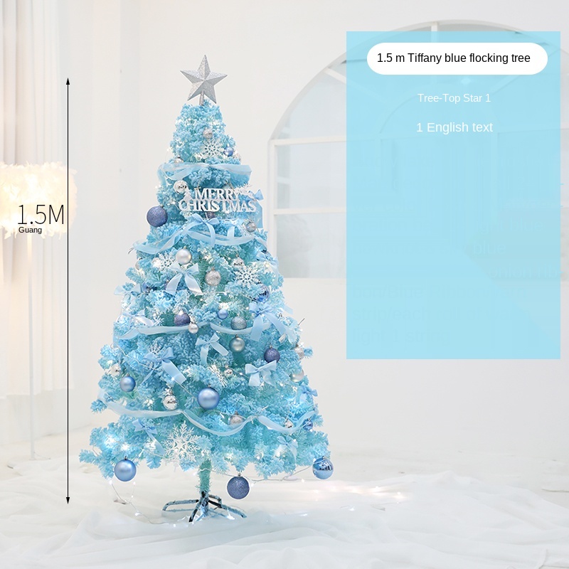 GY Christmas Pink Flocking Christmas Tree Set 1.2 M 1.5 M Shopping Window Home Decoration