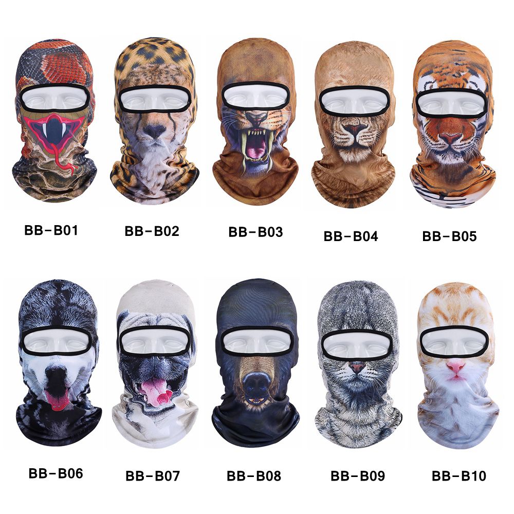 Cagoule animale 3D chien de chat | Vélo, Snowboard, bonnet Skullies, casque, doublure, chapeau d'hiver, masque complet pour femmes et hommes