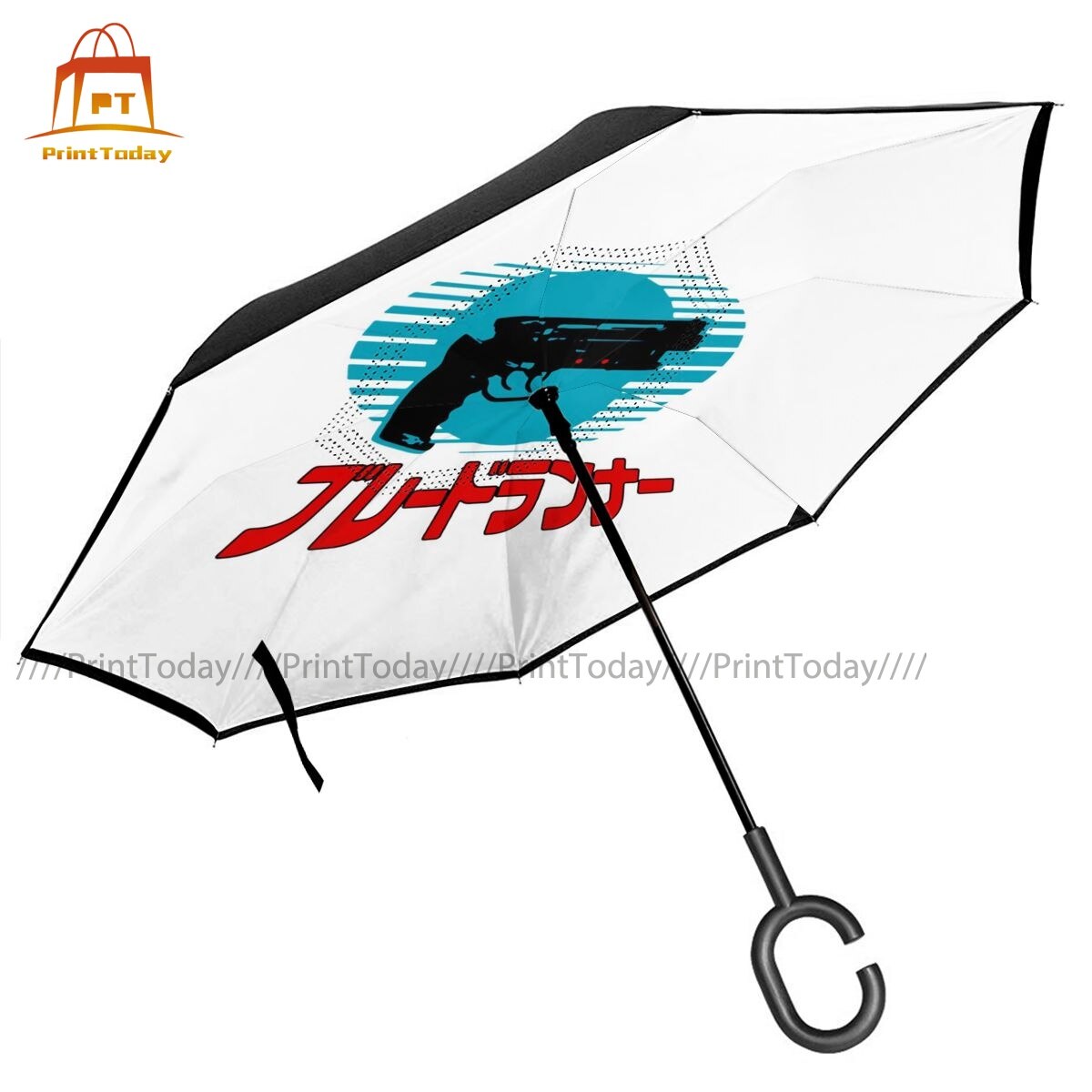 Blade Runner Reverse Umbrella Inside Out Waterproof Umbrella Unique Summer Lightweight Umbrella: Default Title