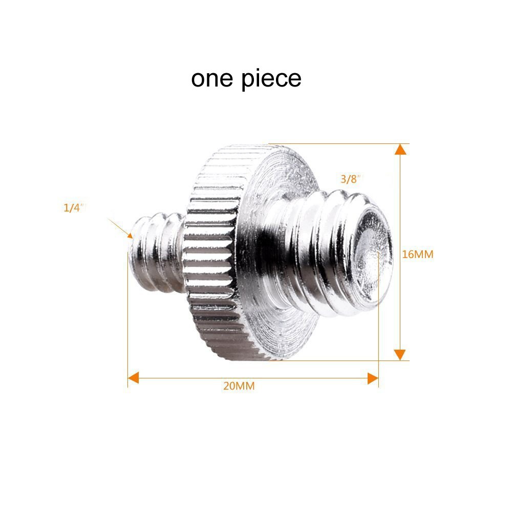 Camera Ondersteuning Snelle Mount 1/4-1/4 Gewijd Dubbele Hoofd Schroef/1/4-3/8 Inch conversie Schroef: 1 bundel