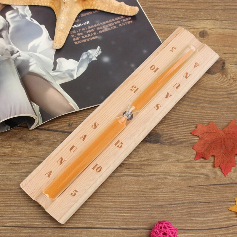 Steam Sauna Room Wooden Sandglass Timer Accurate Heat Resistant Bathroom 15 Minutes Hourglass Wall Sand Clock for Spa