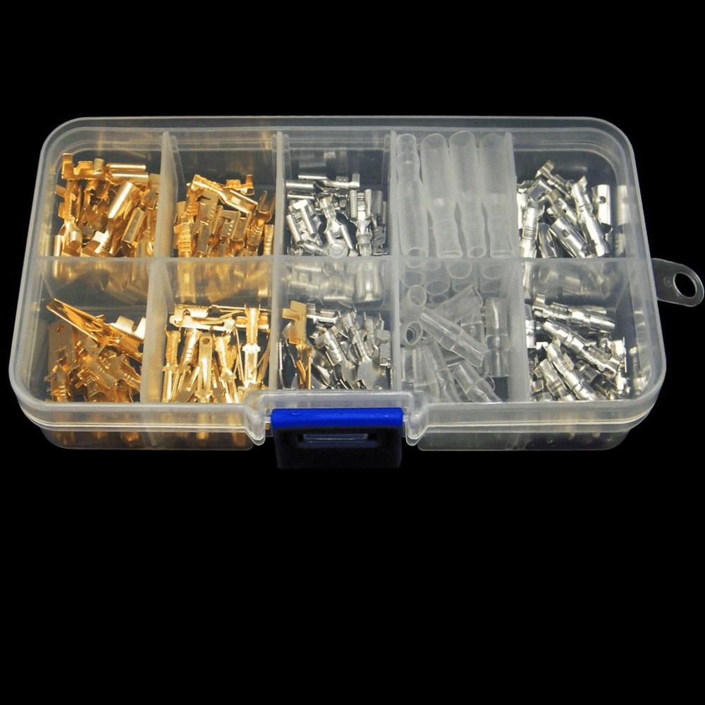 150 Pcs 6.3Mm 2.8Mm 4.8Mm Mannelijke Vrouwelijke Auto Splice Connector Crimp Draad Terminals Voor Motorcycle Bike Auto