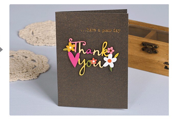 30pcs children Greeting card Thank you Christmas Birthday card teacher greeting cards graduation Thanksgiving Day