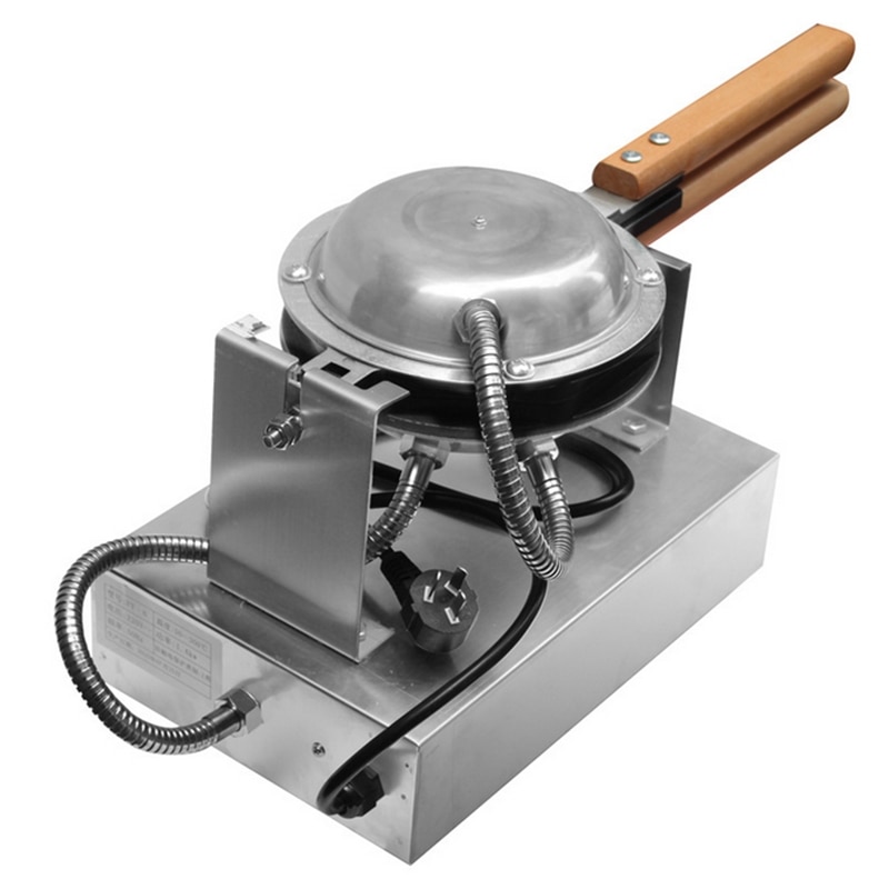 Máquina para hacer hojaldre de hierro Waffle de huevo china, eléctrica comercial, horno de masa semiesférica 220V/110V disponible