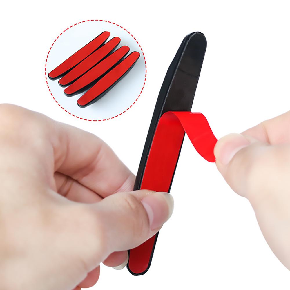 Autodeur bumper strip 4 stuks beschermstrip krasbeschermer autodeur crashblad auto anti-botsing