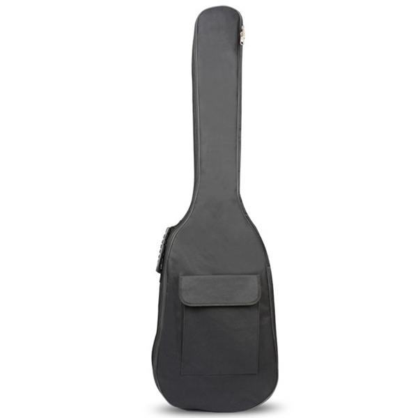 Black Waterproof Double Straps Bass Backpack Gig Bag Case for Electric Bass Guitar 5mm Thickness Sponge Padded