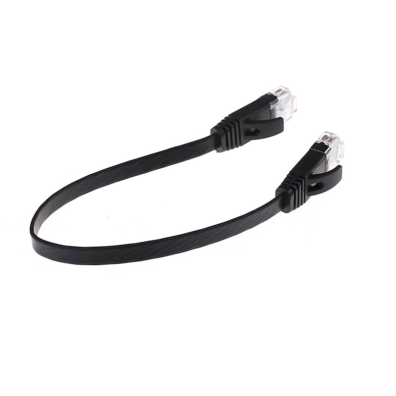 1pc 30cm Cat6 Network Cable Patch Cord RJ45 Slim High-speed Computer Networking Cord