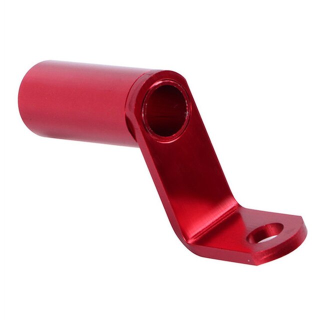 Extensor de montaje para espejo retrovisor de motocicleta, soporte de extensión de aleación de aluminio, abrazadera para barra de manillar, accesorios: Red