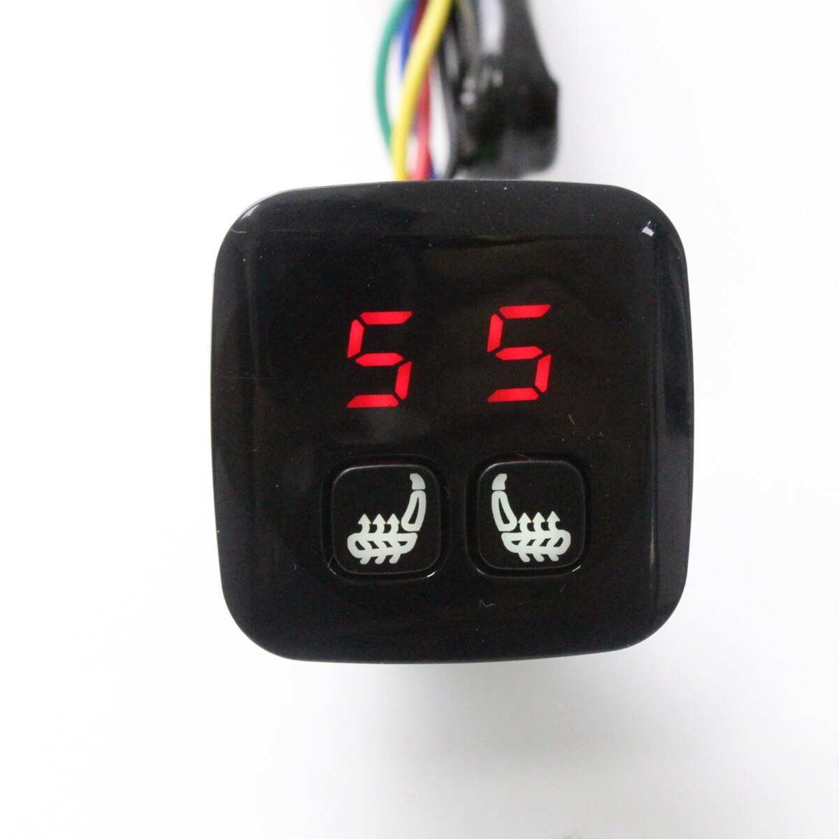 2 Seats 4 Pads Universal Alloy wire Heated Seat Heater 12V mats 2 Dial 5 LCD digit Switch Winter Warmer Seat Covers Bench