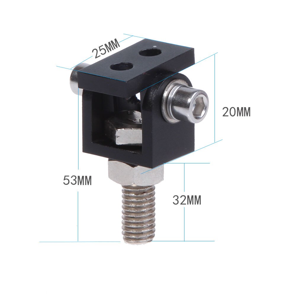 CNC Machine Parts 1set Universal Hole 8mm LED Expansion Mounting Bracket Spotlight Holder Lamp Clamp for Car/ Motorcycle UTV/ATV