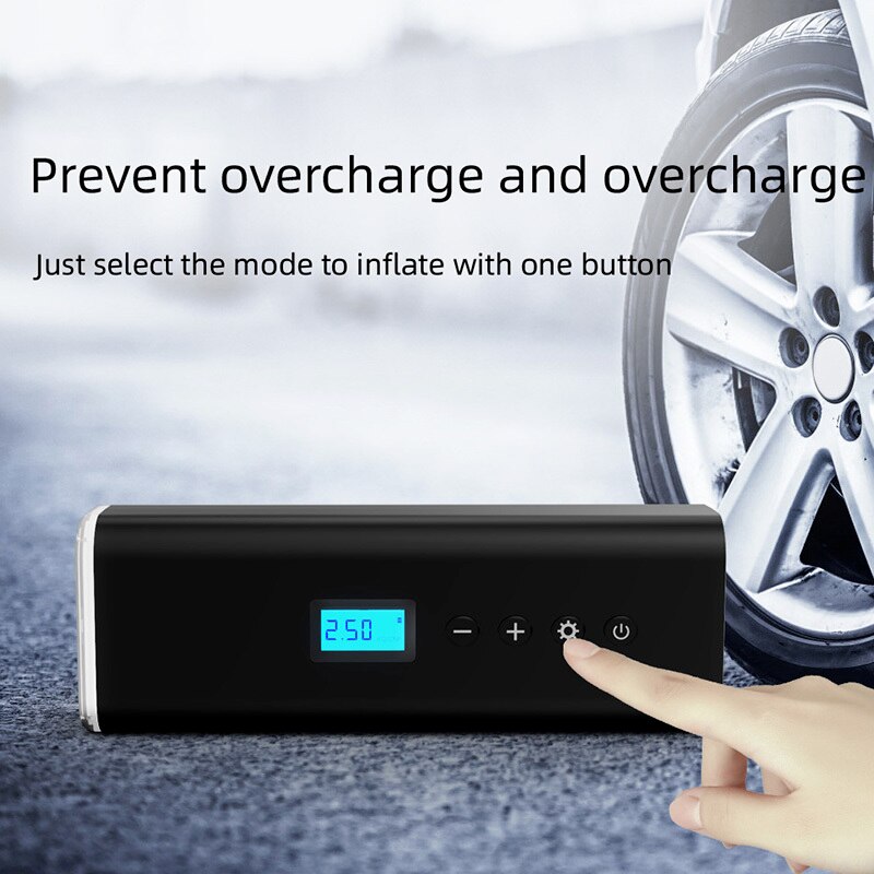 Wireless Car Air Compressor Protable Electric Car Air Pump 150PSI Mini Tire Inflator Auto Tyre Pumb With LED Light