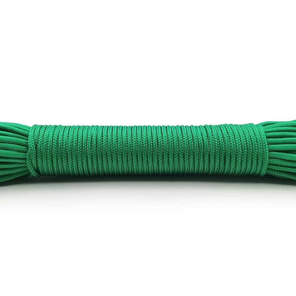 Diameter 2Mm 100Meter Deepred Touw Parachute Cord Koord Touw Klimmen Camping Survival Apparatuur Paracord Armband: green / 20m