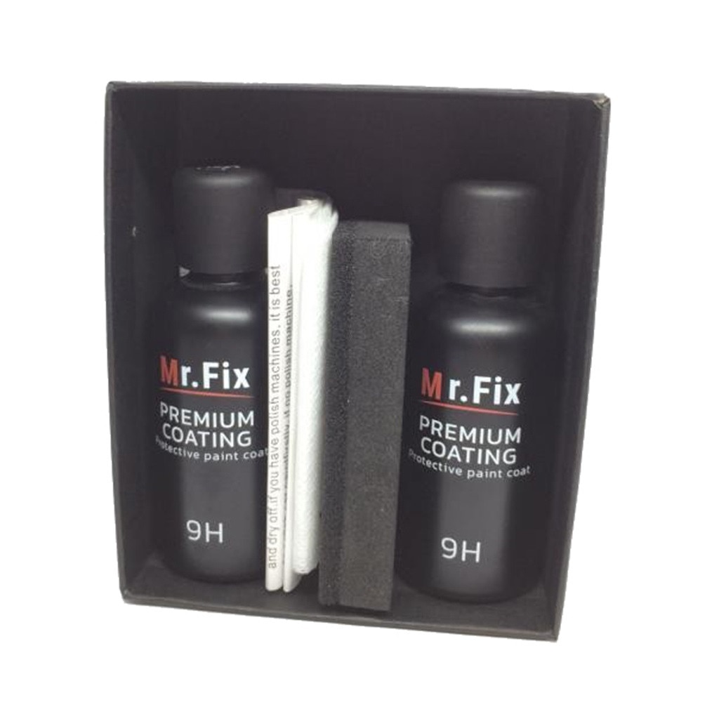 Mr Fix 9h Car Oxidation Liquid Ceramic Coat Super Hydrophobic Glass Coating Set Cars Care Cleaning Liquid Sets D2: Default Title