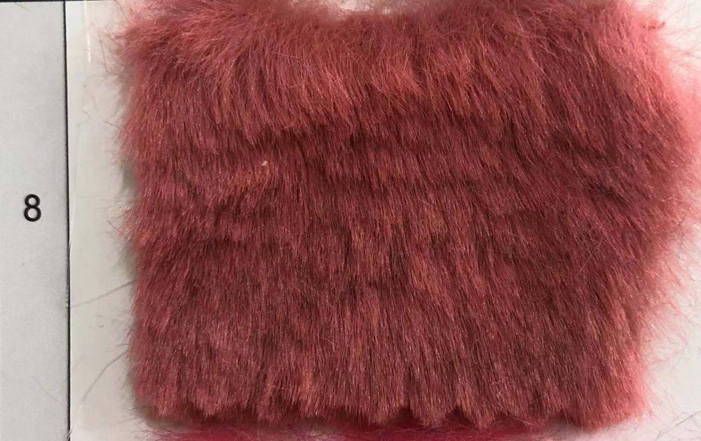 På pilsner 800g kaninpels 13mm høy imitert kaninpels, klær, hjemmetekstilleker, skomateriale plysjstoff: Sølv