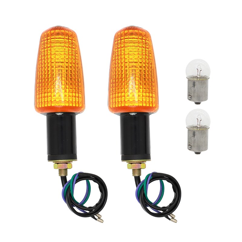 6 volt 12 volt richtingaanwijzer motoraccessoires richtingaanwijzer motor knipperlicht zwart met amberkleurige lens