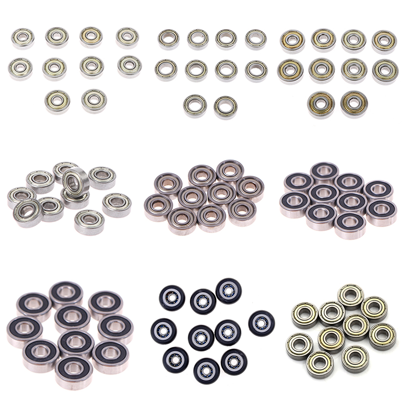 10 pz/lotto di alta qualità mini cuscinetti 605RS 605ZZ 606ZZ 624ZZ 625ZZ 688ZZ 696ZZ 688-2RS parti della stampante 3D cuscinetto in miniatura