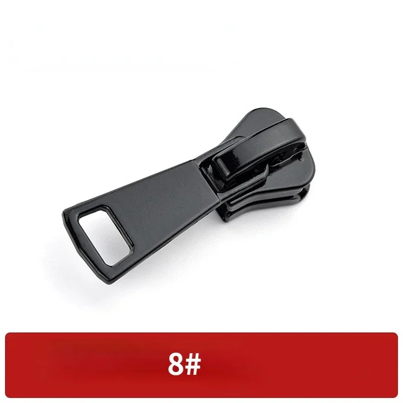 5 deslizadores de cremallera de metal para cremalleras de dientes de resina 3 # /5 # /8 # Accesorios negros de la cremallera de la ropa de los deslizadores de la cremallera del bloqueo auto: Cobre
