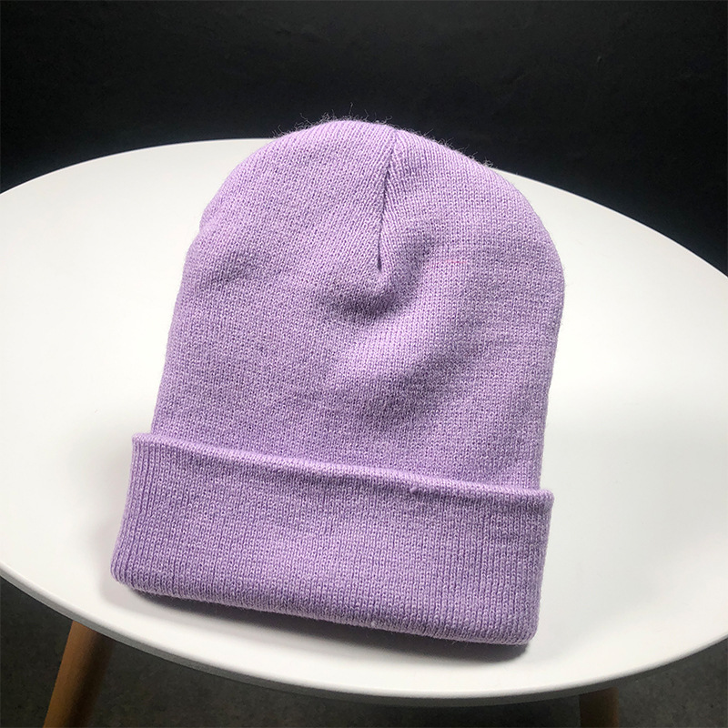 Otoño e Invierno clásica hombres y mujeres con el mismo color fluorescente línea cap tejido sombrero lana hip hop sombrero: 08