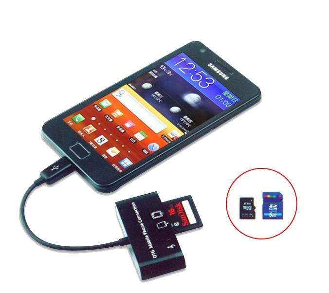 OTG HUB USB U disco SD TF lector de tarjetas Combo para Samsung Galaxy S7 S6 borde S5 S3 S3 S2 Nota 5 4 3 2 Micro Usb OTG teléfono Android
