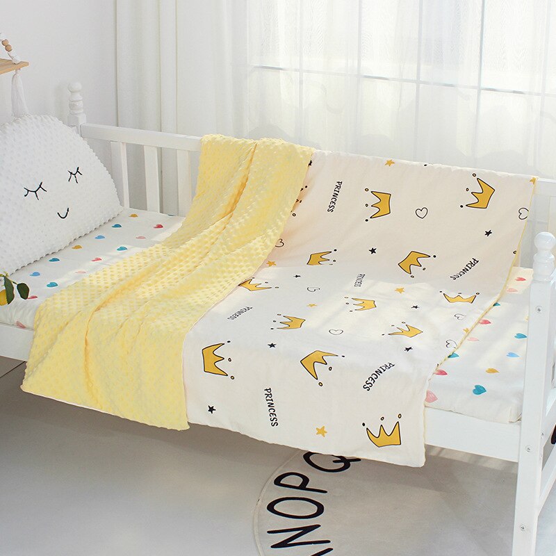 Baby Wieg Quilts Bed Linnen Peas Minky Rustgevende Dekens 100% Katoen Comfort Dekbedovertrek Pasgeboren Beddengoed Set Voor Peuter Zuigeling: 11 quilt cover