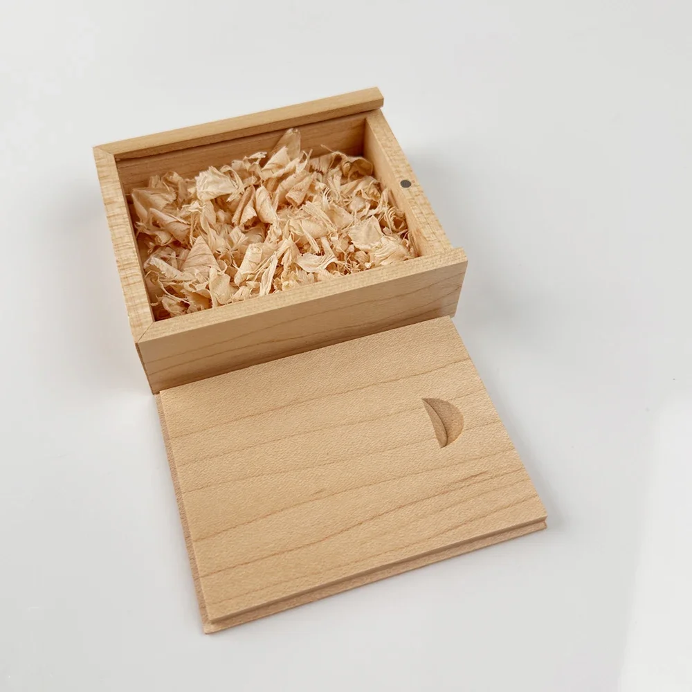 Caja de almacenamiento en blanco sin terminar de madera, con tapa deslizante para collar, anillo, joyas o cajas de almacenamiento de madera USB, decoración del hogar, 1 Uds.: Azul