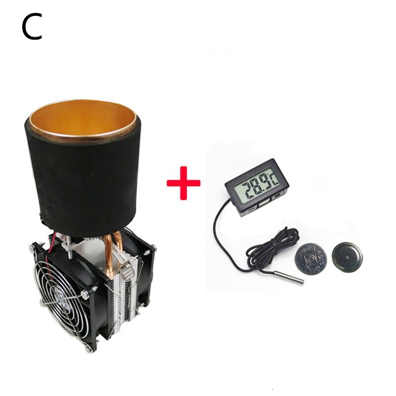 Semiconductor Refrigerator DIY Beverage Refrigeration Cup Ice Machine Quick Cooling Frosting Kit Small Cooling System: C