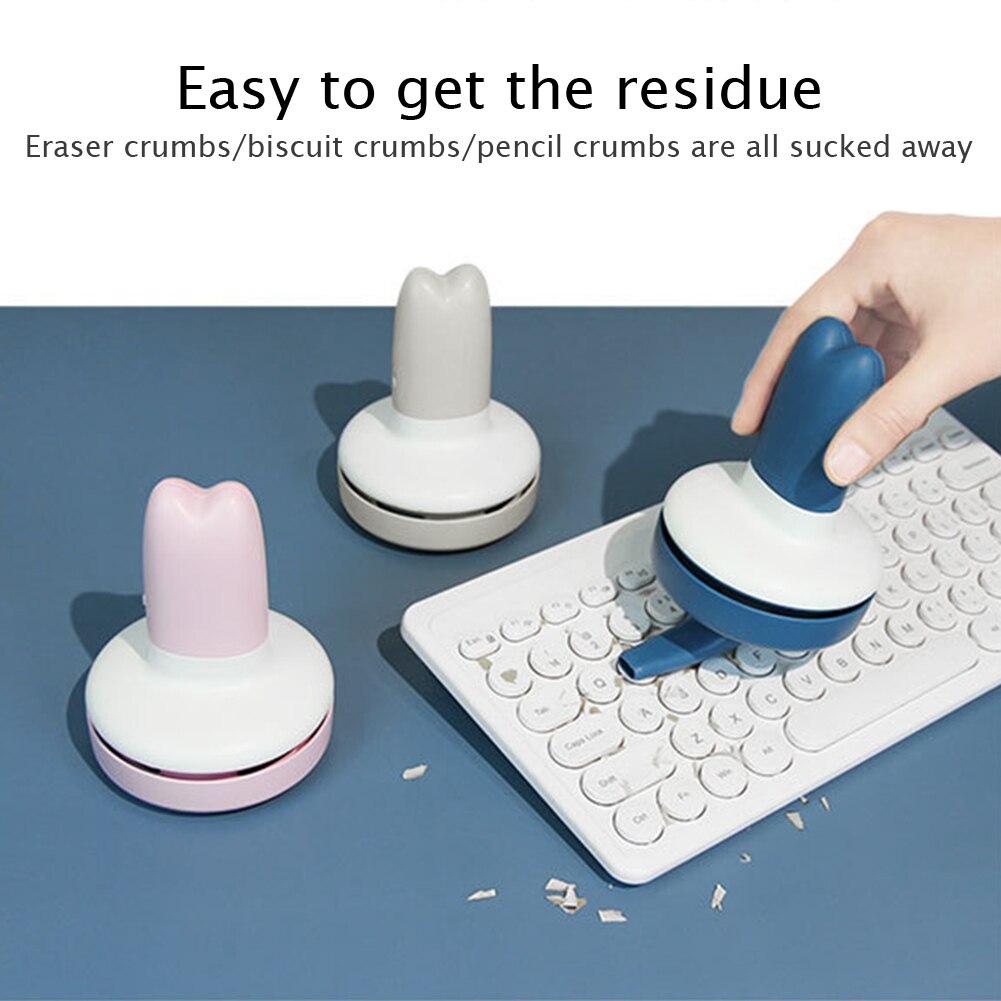 Aspirador portátil de escritorio, con batería inalámbrica, para teclado, recogedor de polvo, barredor de succión potente de mano, 1 Uds.
