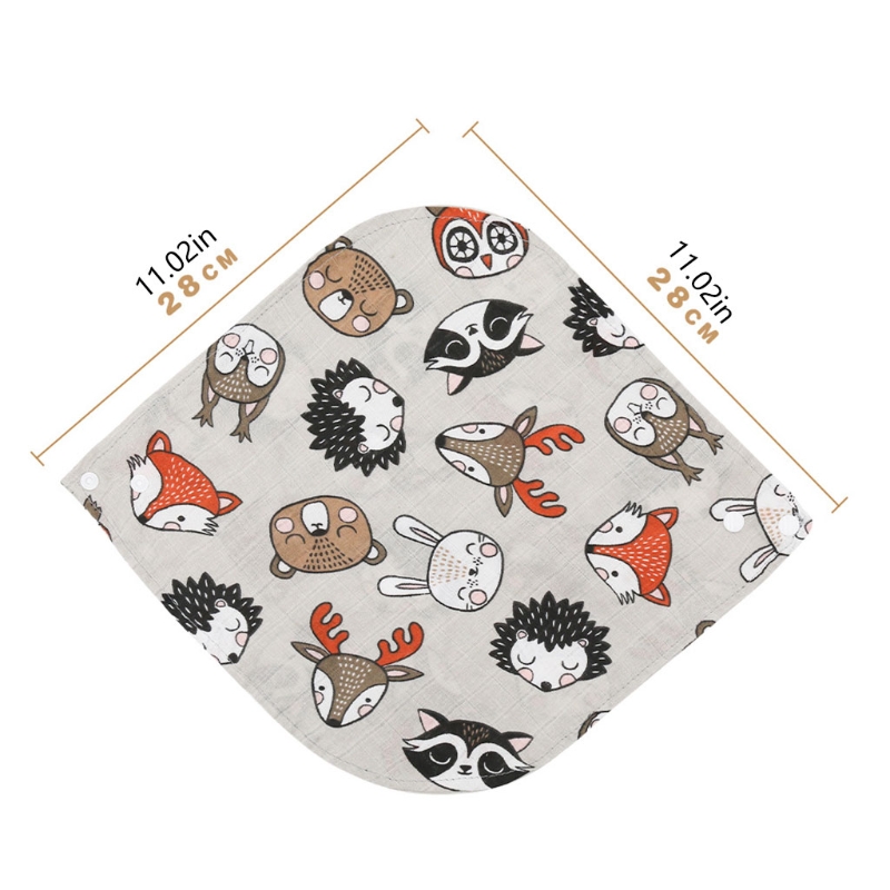 Mousseline Bandana Kwijlen Slabbetjes Voor Baby Meisjes &amp; Jongens Unisex Kinderziektes Bib Sjaal Bib Nordic Afternoon/Kasteel/Retro keer/Rainbo