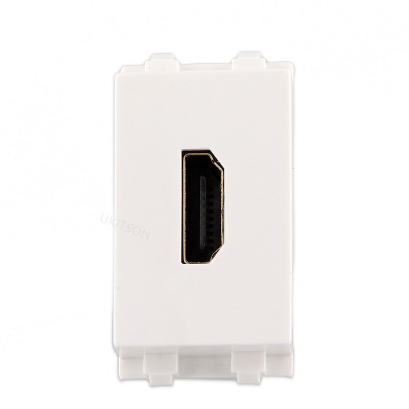 Straight HDMI2.0 Female To Female Plug Socket 23x36mm Slot Connector Passthrough HDMI-Compatible Module For Wall Face Plate