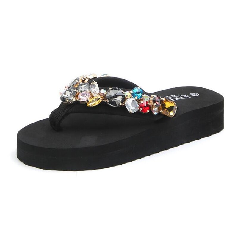 Barn kristallskor tjejer strand sommar barntofflor terlik tjejer sandaler baby badrum halkfria hem flip flops  b261