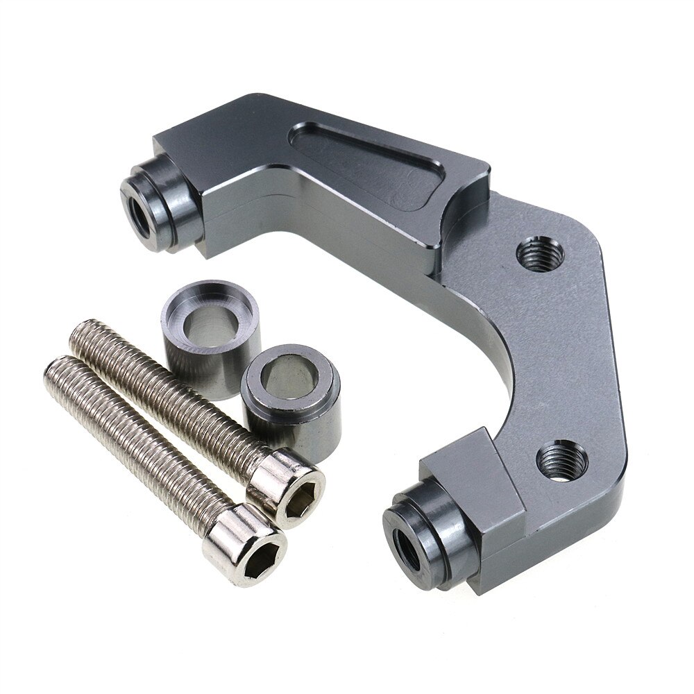 Motorcycle Brake Caliper Bracket/adapter For Yamaha Scooter Rsz Jog Force For Rpm Adelin Adl01 Frando Hf1 82mm Brake Caliper: GREY 220MM