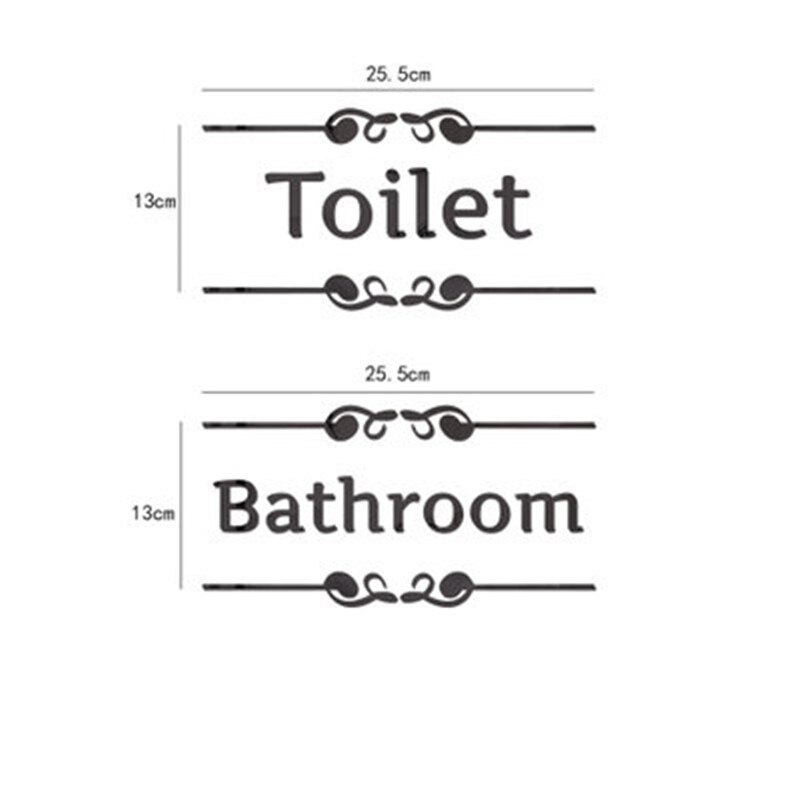 3D lustro naklejka ścienna śmieszne WC toaleta drzwi wejście znak mężczyźni kobiety łazienka akrylowa ściana lustrzana naklejki naklejki bar Dom dekoracje