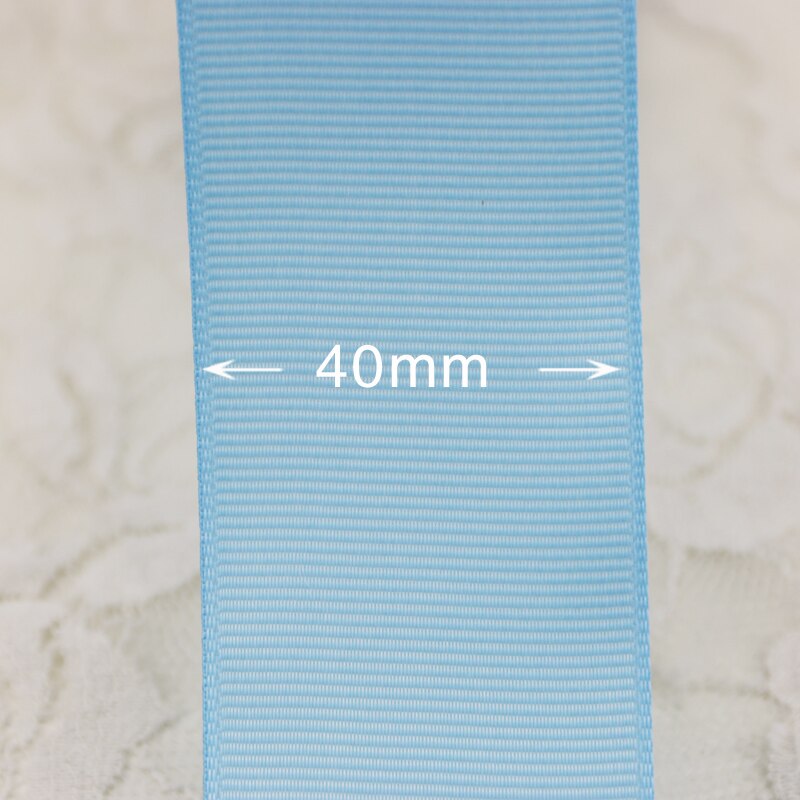 (10 meters/lot) 40mm Sky Blue Grosgrain Ribbon wrap Christmas decoration ribbons