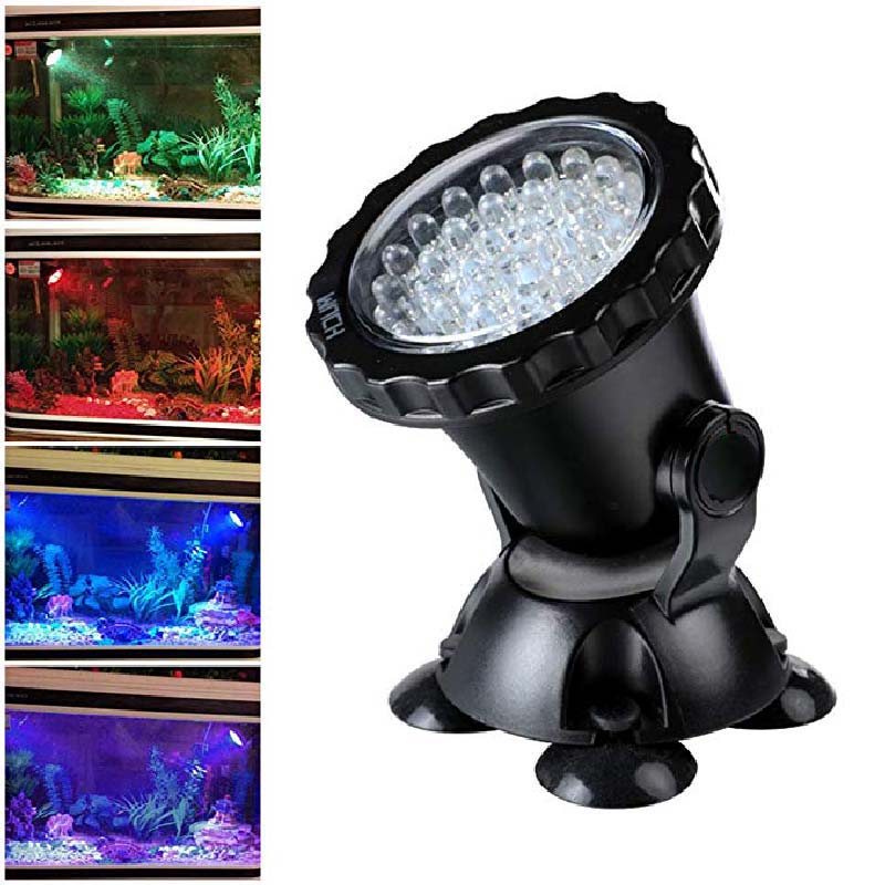 Luz LED subacuática para piscina, estanque, jardín y Acuario, impermeable IP68 RGB 36, 1/2/3/4/5: 1 set 1 light / 220V