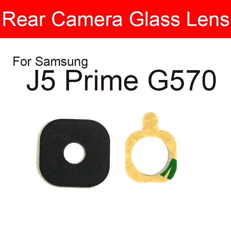 Cámara trasera de cristal para Samsung Galaxy J1 J2 J3 J5 J7 Pro , , , J337 J310 J330 J510 J530 J710 J730 + adhesivo: J5 Prime G570