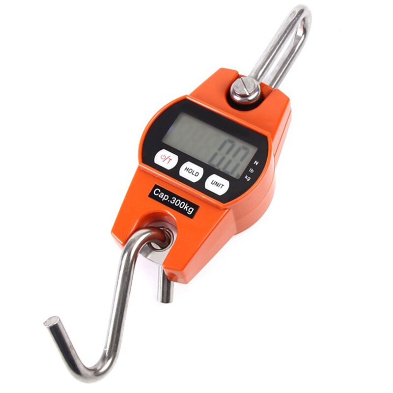 Portable LED Display Industry Crane Scale Weight 40kg/300kg Heavy Duty Hanging Hook Scales Portable Digital Stainless Steel: G265558