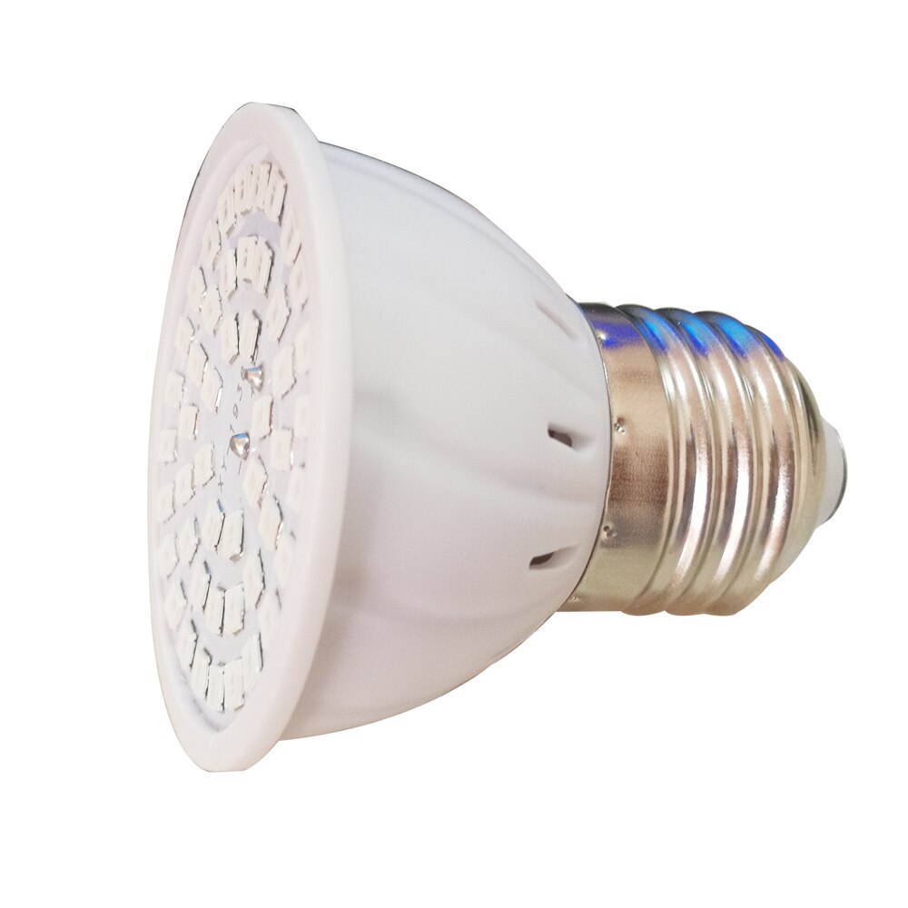Yabstrip ledet vokse lys rød blå smd 2835 48 lysdioder  e27 pære 220v med lampeholder til innendørs såing veg plante fitolamp phyto lampe