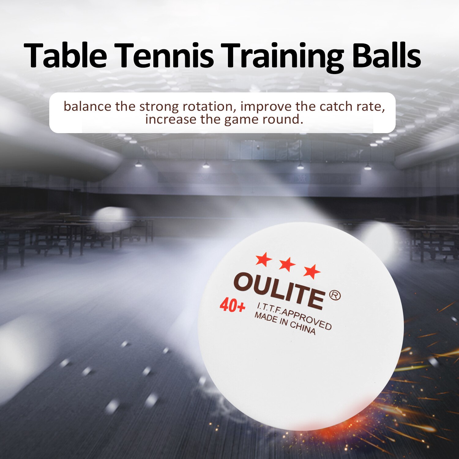 100 Uds 40mm pelotas de entrenamiento de tenis de mesa caja práctica de rebote alto pelota de práctica de tenis Pelotas de Ping Pong