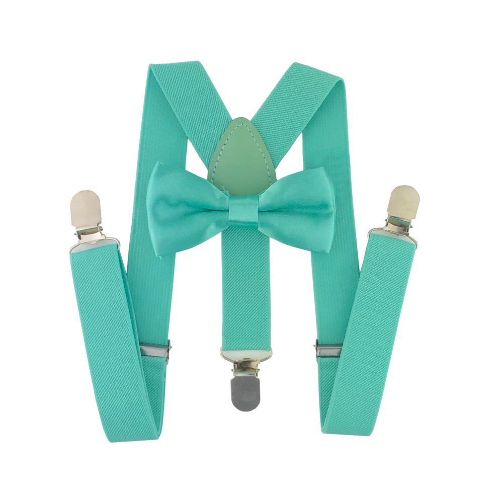 AEbone Bow Tie Suspenders for Children Pink Bowtie Braces Girls Baby Boys Tirantes Para Bebe Wedding Party Sus38