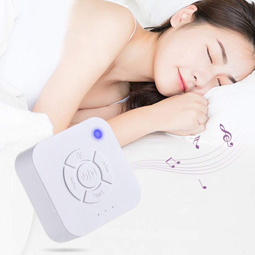 Hvid støj maskine genopladelig timet nedlukning søvn lyd maskine til baby afslapning sove