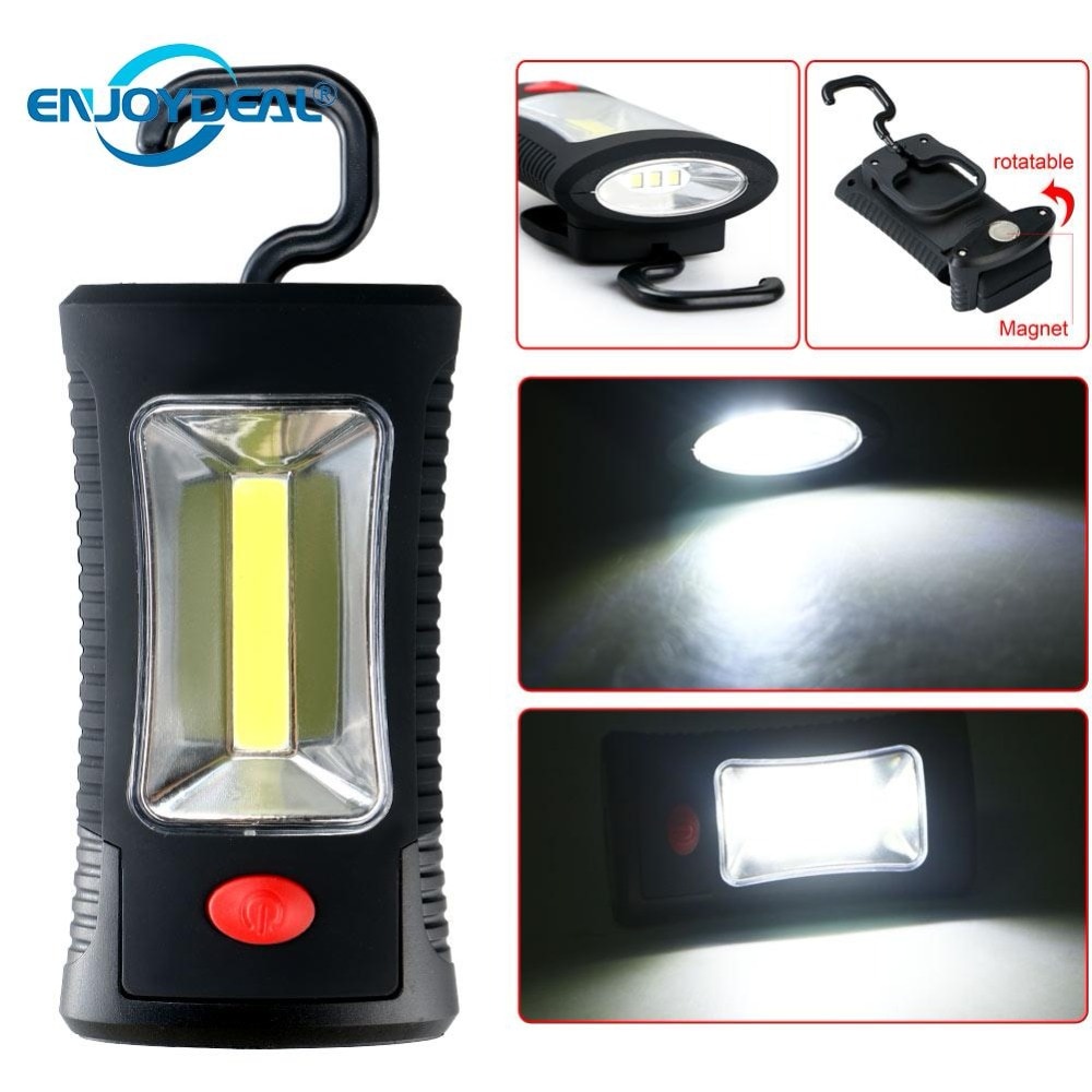 Zaklamp COB LED verlichting Magnetische LED Zaklamp Fakkel Super bright Werklamp Outdoor Opknoping Camping Lanterna Emergency