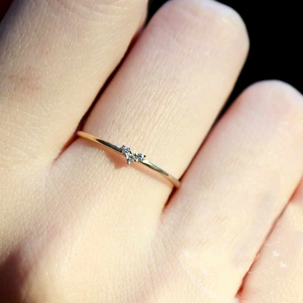Tisonliz Luxe Vrouwelijke Vierkante Crystal Ringen Rose Goud Kleur Ringen Anniversary Sieraden voor Vrouwen Lady: 9 / 0242