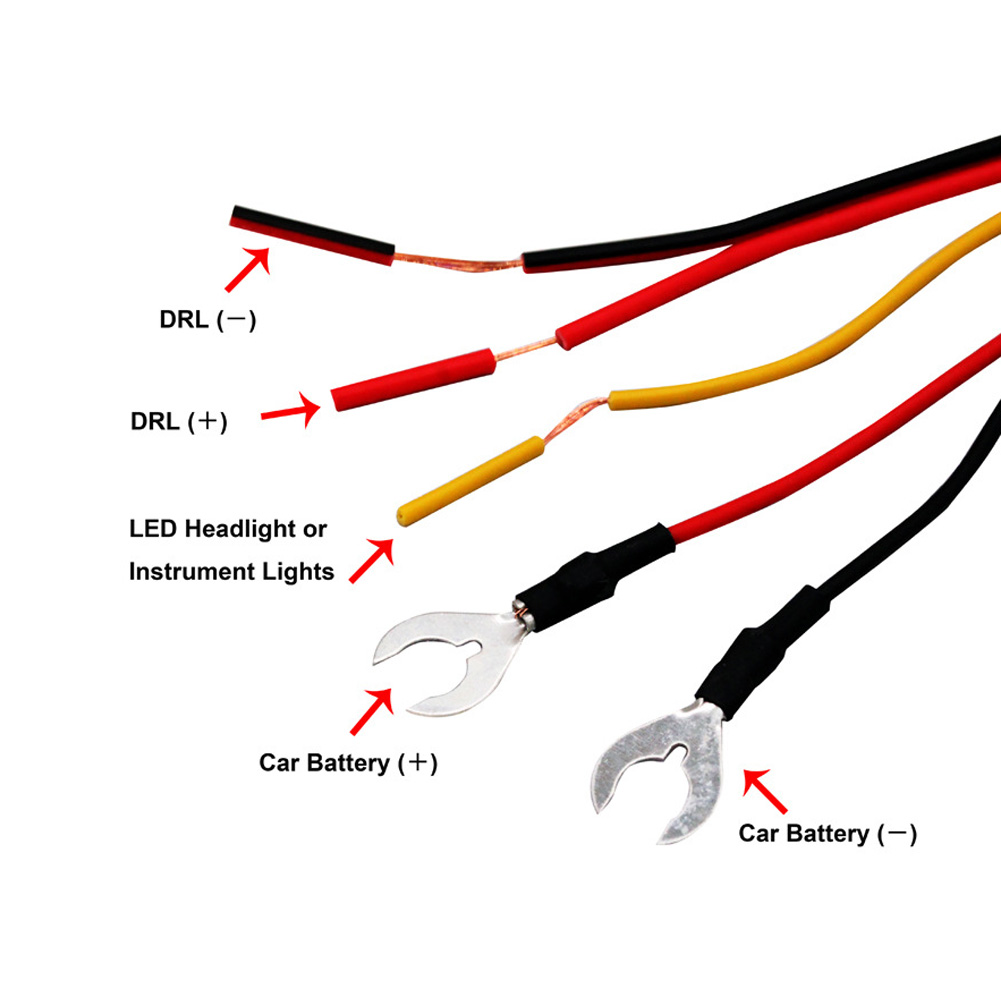 Auto DRL Controller Auto LED Tagfahrlicht Relais Kabelbaum Dimmer Ein/Aus 12-18V Nebelscheinwerfer Controller