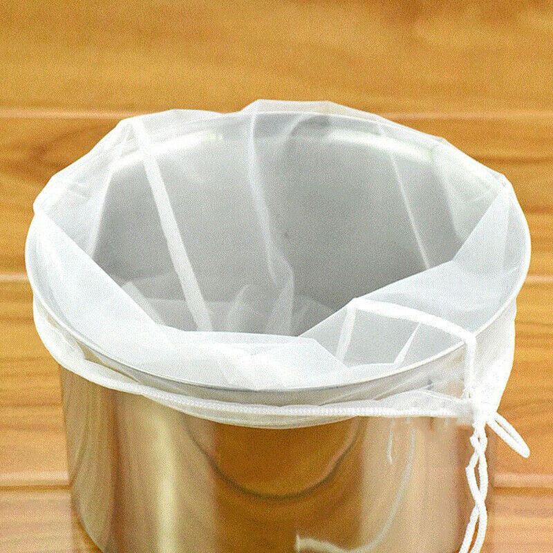 Ølbryggning vinfilterpose te nødder juice mælk nylon netto filterpose netfilter genanvendelig