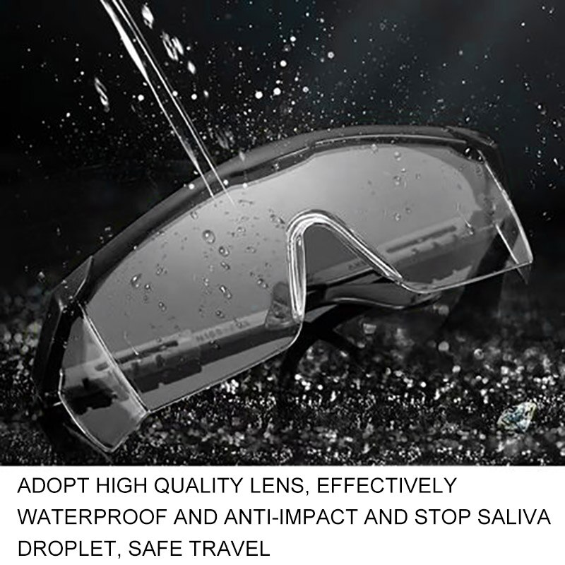 Schutzbrille für Augen Schutz Winddicht Staubdicht Wasserdicht transparent Gläser Schutz Arbeits Brillen sicher brille