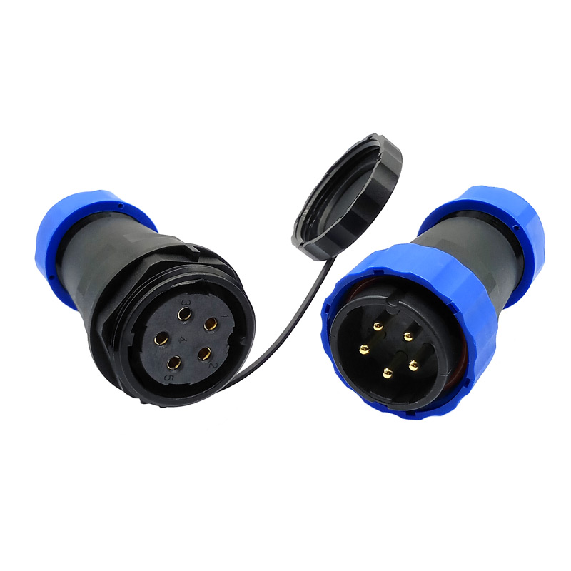 PA66 PA6 waterdichte luchtvaartconnector oxidatieweerstand SP28 IP68 waterdichte connector Lichte kabelconnector Industriële connector